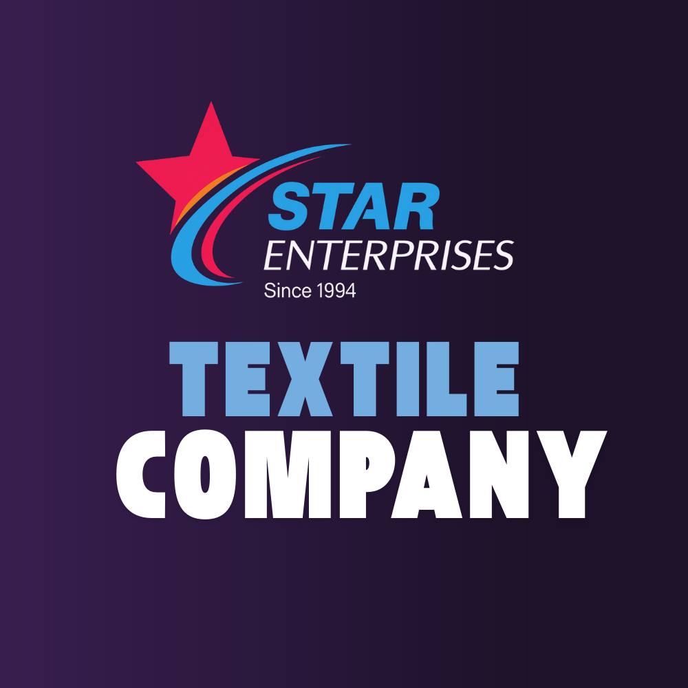 AI-generated logo design for Star Enterprises, a textile company established in 1994.