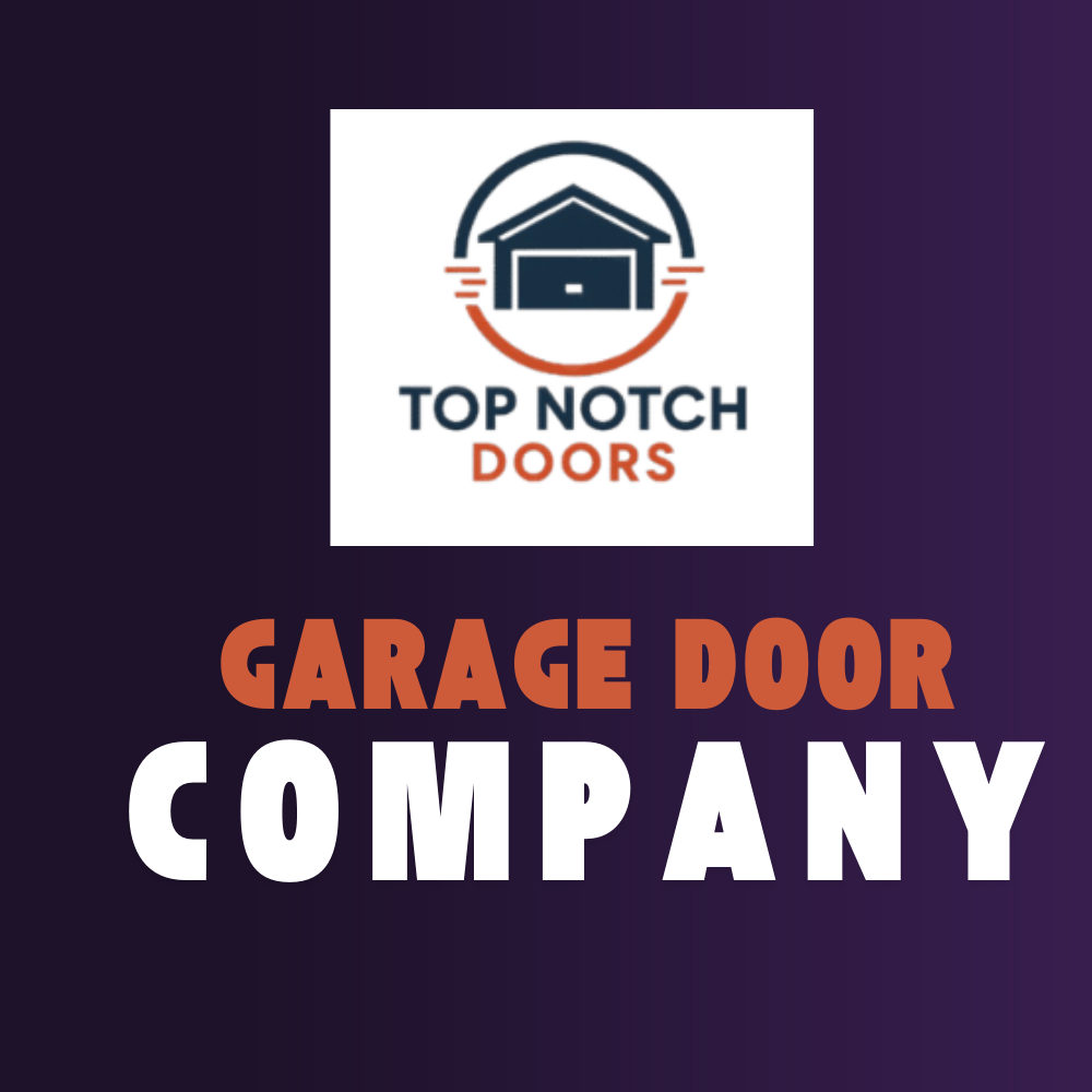 AI generated logo design for Top Notch Doors, a garage door company based in West Vancouver, Nanaimo, and Vancouver Island